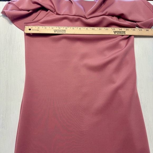 Alison Andrews Off Shoulder Ruffle Dress Size Small Pink Knee Length Party - Picture 2 of 7